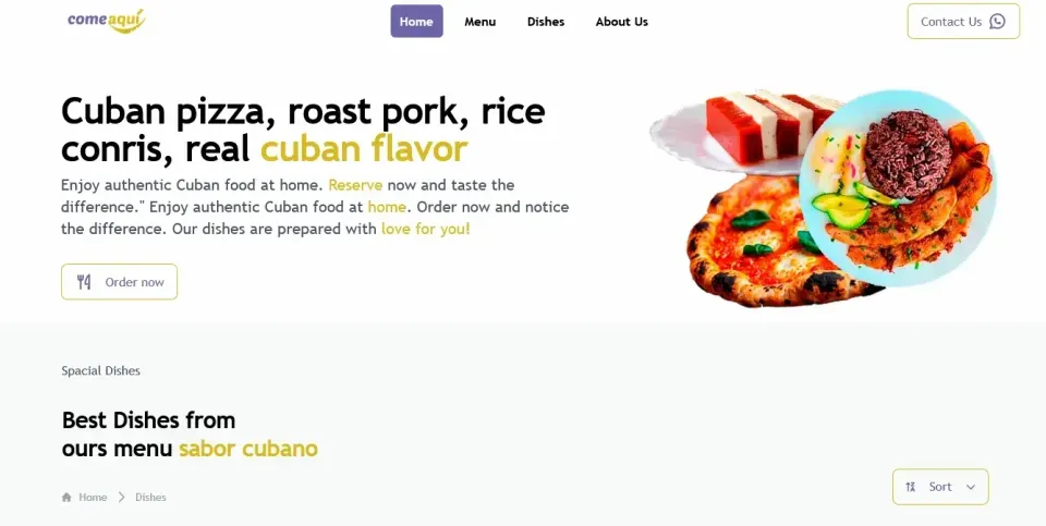 Cuban Restaurant Web